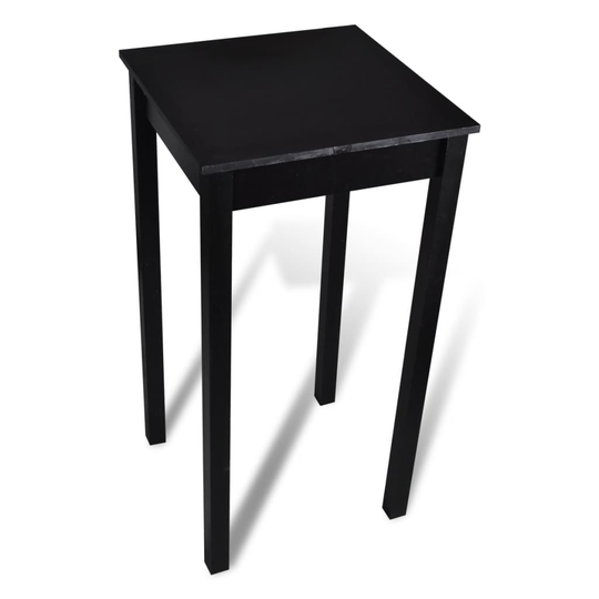 vidaXL barbord MDF sort 55x55x107 cm