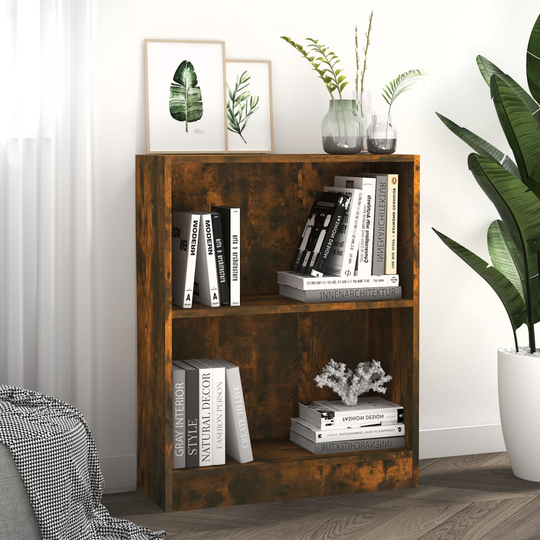 vidaXL bogreol 60x24x74,5 cm konstrueret træ sonoma-egetræsfarve