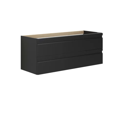 Dansani Luna Underskap 2 sk 48x120x44,5 cm D, Kant. Integr. Grep, sort gummi