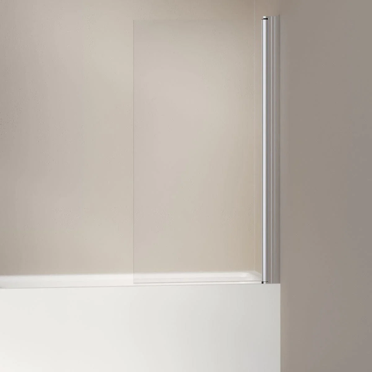 INR Iconic Nordic Rooms Badekarvegg Basic PRO Isabel B80xh140cm Krom / 80cm Klart Glass
