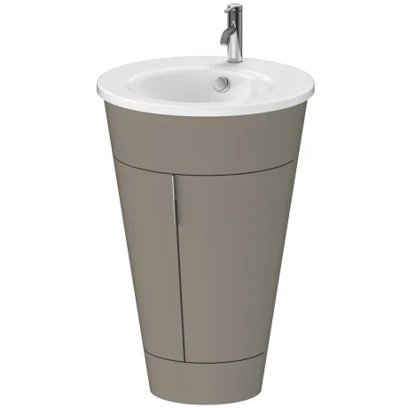 Duravit Starck gulvstående servantskap, matt stengrå sateng