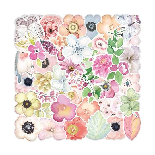 Pakke med Klistermærker - Blomster