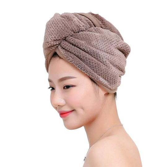 Håndklæde, Turban - Brun