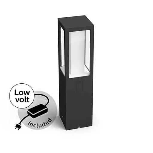 Hue Impress white & Color ambiance pidestall svart 2x8W startsett