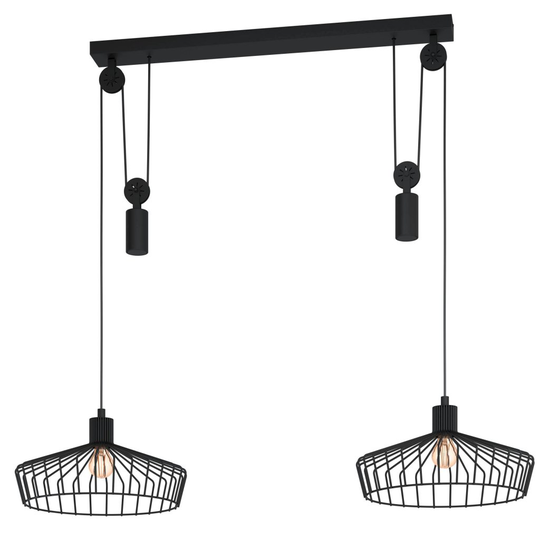 Winkworth Ceiling Lamp 2L (Sort)