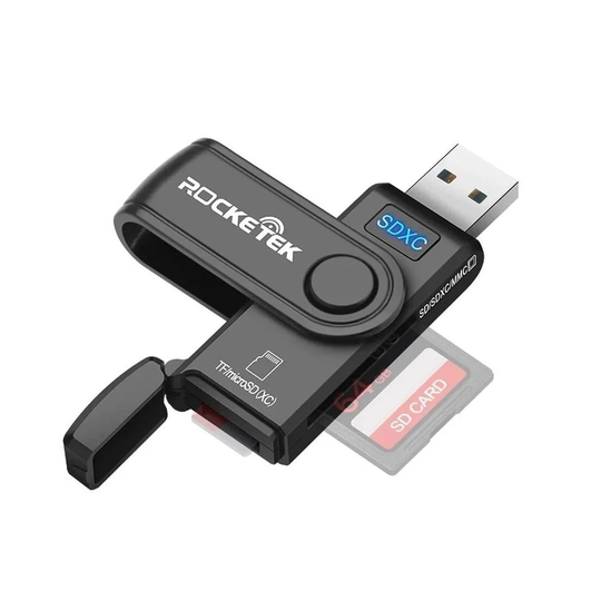 USB 3.0 Hukommelseskortlæser - 2-i-1