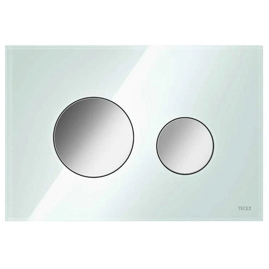 Tece Teceloop Betjeningsplate Glass Grønt / Krom
