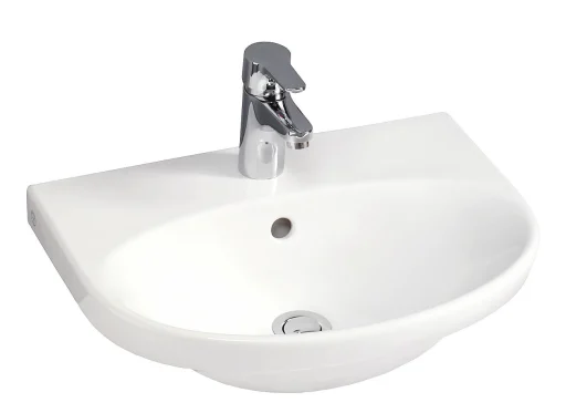Gustavsberg Nautic 5550 servant m/Kranehull & overløp - 50x38 cm