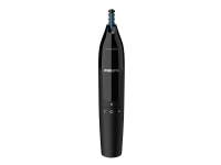 Philips Nose & ear trimmer NT1650/16 100% waterproof, Dual-sided protective guard system, Rotating switch, AA-battery included