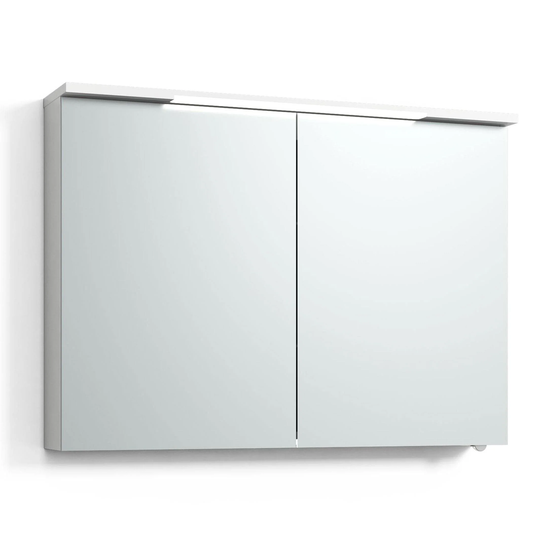 Svedbergs Skuru-s LED Speilskap Uten Servantlys Hvit Matt / 100cm