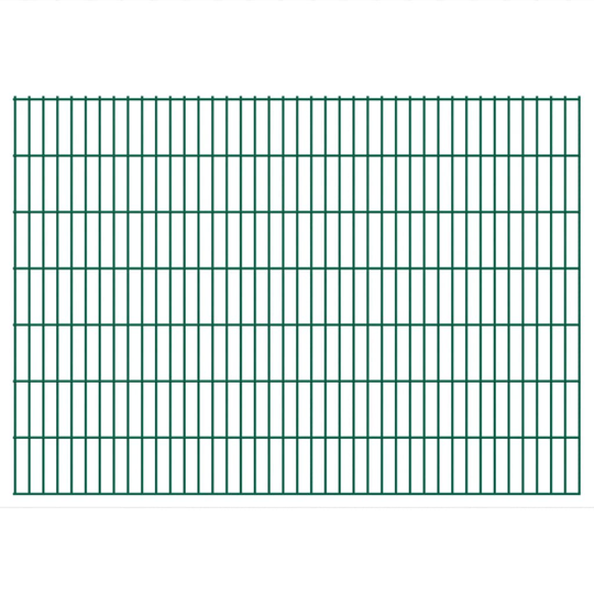 vidaXL havehegnspaneler 2D 2,008x1,43 m 44 m (total længde) grøn