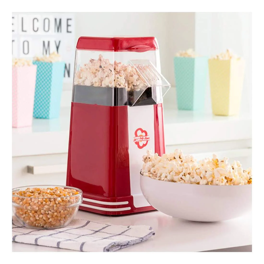 Popcornmaskine Varmluft - Rød