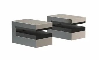 Frost Quadra Hylleholder 37 mm, Rustfritt stål - 2 stk.