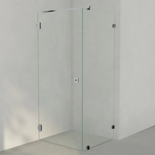 INR Iconic Nordic Rooms Dusjhjørne ARC 13 Original Krom / 90x80cm Klart Glass