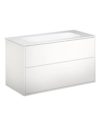 Gustavsberg Artic møbelpakke, 100x46,5 cm, hvit/hvit