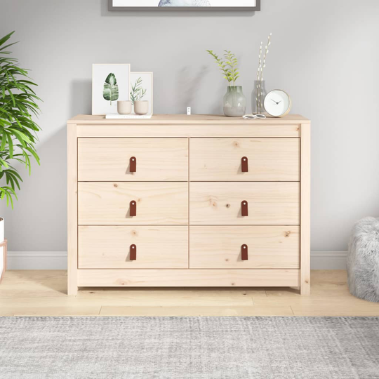 vidaXL kommode 100x40x72 cm massivt fyrretræ