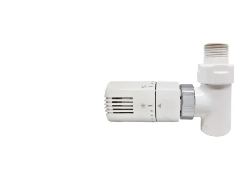 Kriss Cylinder Rom ventilsett rettløpende m/Romtermostat, Hvit