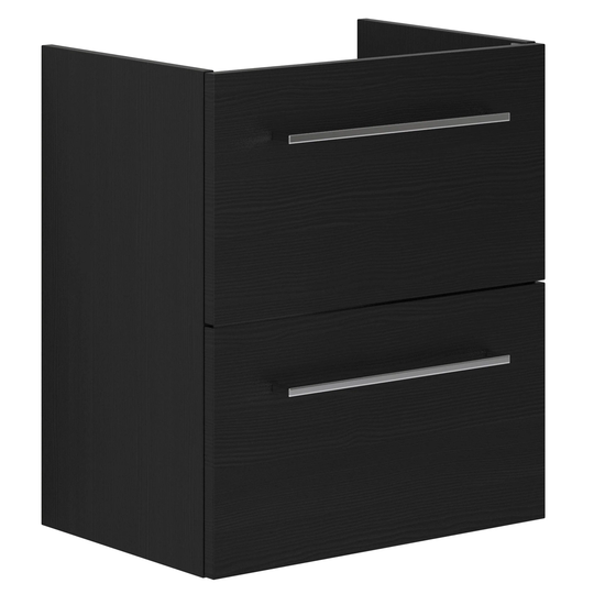 Dansani Mido+ Slim Servantskap 2 Skuffer B50-80xd35cm Uten Servant Svart Struktur / 50cm Gulv