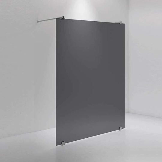 INR Iconic Nordic Rooms Dusjvegg ARC 43 Måltilpasset Krom / Dark Frostet Glass