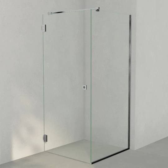 INR Iconic Nordic Rooms Dusjhjørne ARC 13 Frame Måltilpasset Krom / Timeless Klart Glass
