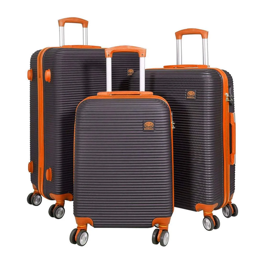 Sæt kufferter, 3 styk - Orange