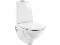 GUSTAVSBERG Væghængt toilet Nautic 1522L med C+ - med udvendig cisterne, Duo-skyl 2/4 liter, med åben skyllerand, udvendig cisterne, uden sæde