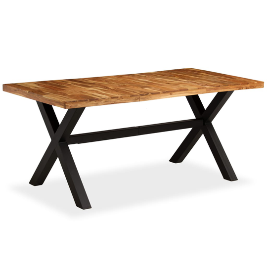 vidaXL spisebord i massivt akacie- og mangotræ 180 x 90 x 76 cm