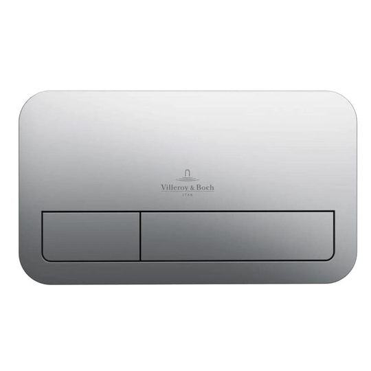 Villeroy&Boch Viconnect E200 Trykkplate Matt Krom