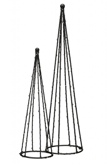 LED pyramid 2-pack (Sort)