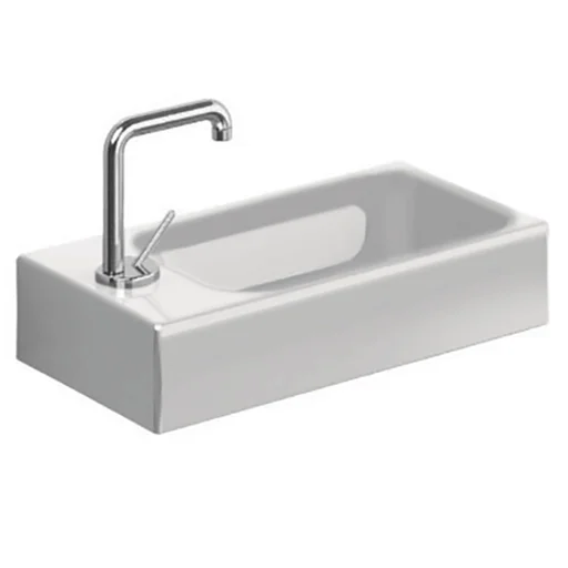 Lavabo Cento 45 Servant 45x25 cm m/Armaturhull m/Overløp