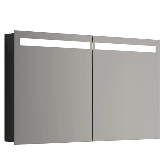 Dansani Mido+ Global Speilskap LED B50-120xh70cm Svart Struktur / 120cm