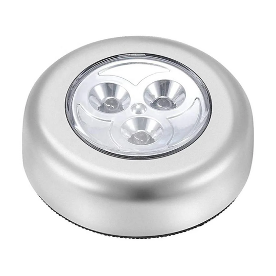 Selvklæbende LED lampe - Spotlight - Sølv