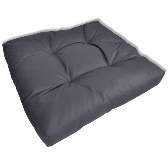 vidaXL polstret sædehynde 60x60x10 cm grå
