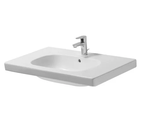 Duravit D-Code Servant m/Tapphull & Overløp - 85x48 cm