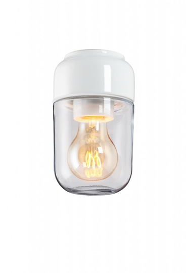 Ohm 17cm (clear glass) (hvid)
