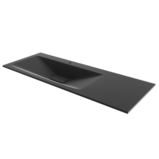 Linn Bad Vale Møbelservant Glass Svart Matt / 120cm Venstre