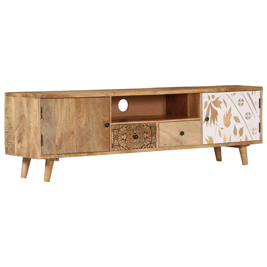 vidaXL tv-skab 140x30x40 cm massivt mangotræ