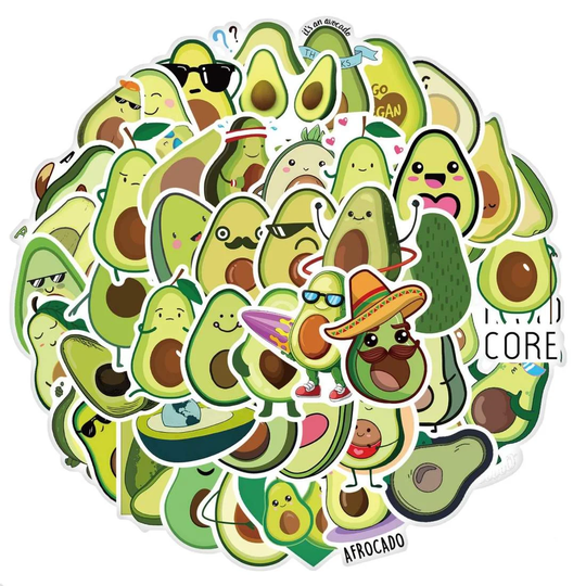 Pakke med Klistermærker - Avocado