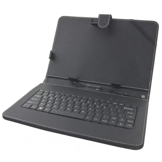 Tablet etui med indbygget tastatur