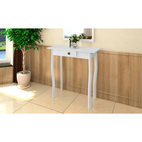 vidaXL konsolbord MDF hvid