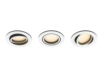 Philips Hue White ambiance Milliskin - Indbygningsspots - LED-spot lyspære - GU10 - 5.7 W - varmt til køligt hvidt lys - 2200-6500 K - hvid (pakke med 3)