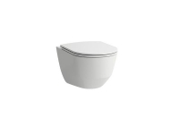 Laufen Pro Rimless Compact hængeskål inklusiv toiletsæde med Soft Close funktion. Boltafstand: 180 mm.