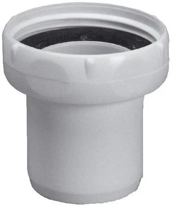 Purus plast Overgang 40x1 1/2" M/Muffe Hvit