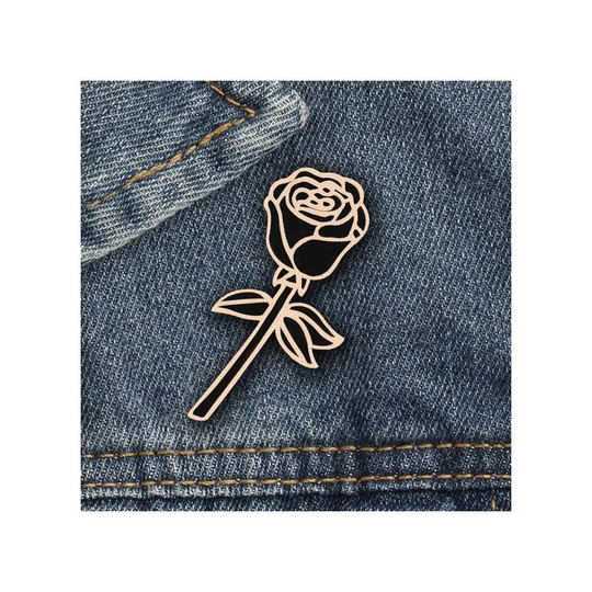 Broche - Sort Rose