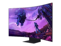 Samsung Odyssey Ark S55BG970NU - G97NB Series - QLED-monitor - kurvet - 55 - 3840 x 2160 4K @ 165 Hz - VA - 600 cd/m² - 1000000:1 - HDR10+, HDR10+ Gaming - 1 ms - 4xHDMI - højtalere - sort