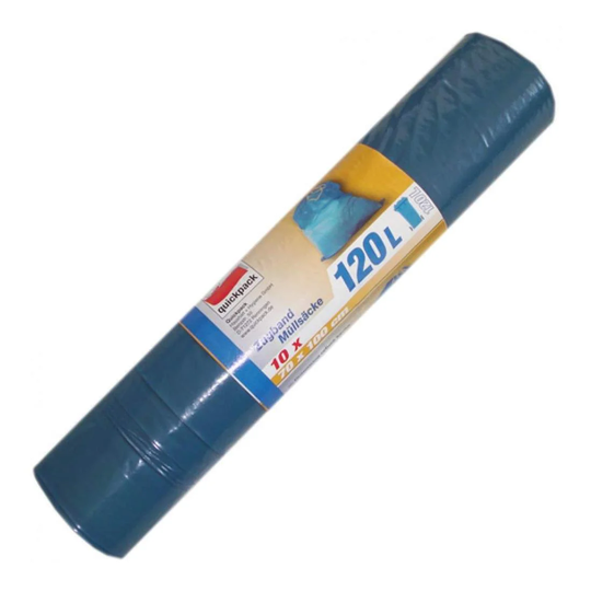 Affaldssække med snøre - 120 L - 10 stk