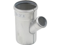 Blücher gr.rør 45gr.110-50mm - strømlinet RF AISI 304.Alm RF stål