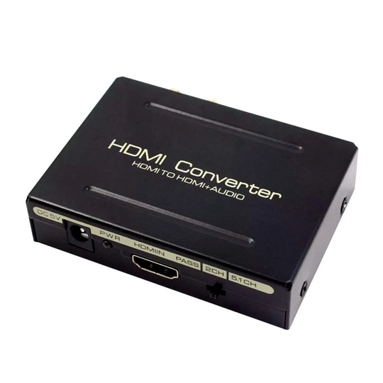 Lyddeler, HDMI till HDMI + SPDIF + RCA - USB