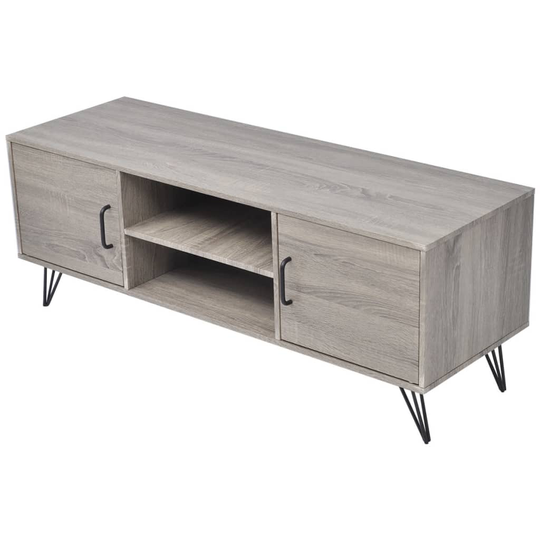 vidaXL TV-bord 120 x 40 x 45 cm grå