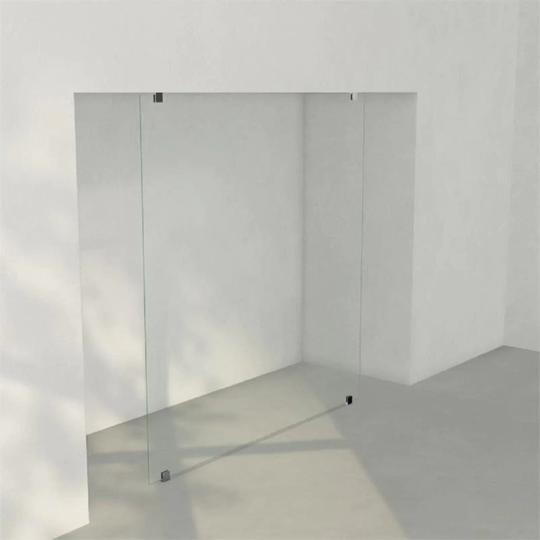 INR Iconic Nordic Rooms Dusjvegg ARC 43 Plus Måltilpasset Krom / Klart Glass